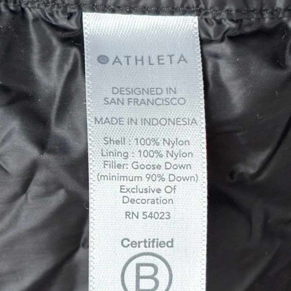 Athleta Lofty Down Long Winter Puffer Coat Black | Large - Picture 14 of 15